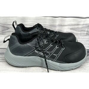 MERRELL WORK MOAB FLIGHT CARBON TOE SNEAKERS SHOES Men's Size 7 M  BLACK /‎ GREY